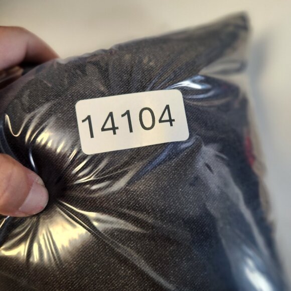 Women's High Waisted Wide Leg Baggy Denim Jeans 28x28 Stars Black Grunge Skate - Picture 10 of 10